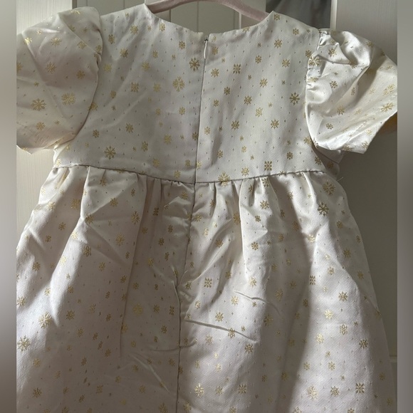 Disney World Girls White Gold Dress Size 4 - Picture 4 of 8